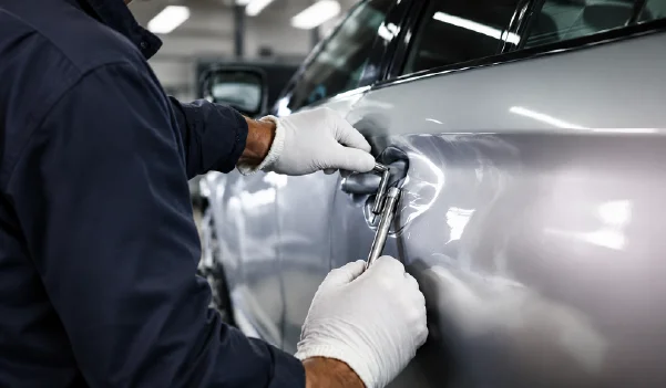 Vertical Door Edge Dents